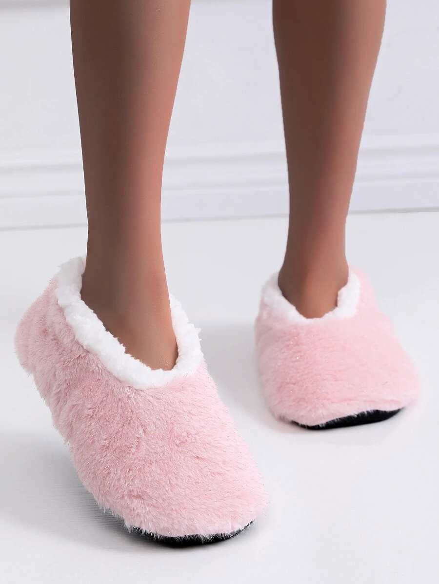Fluffy Slip On Slippers