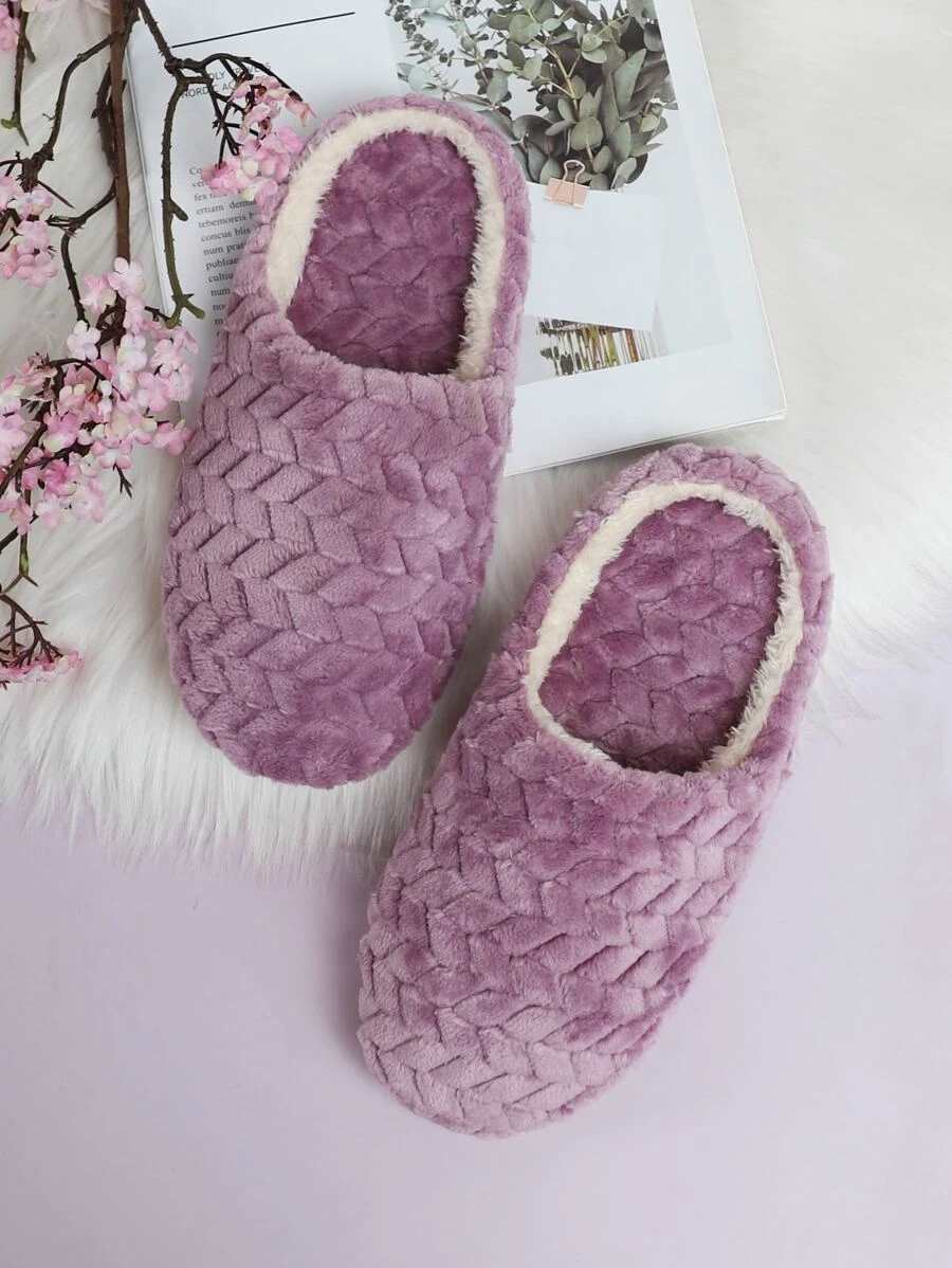 Fluffy Textured Slippers