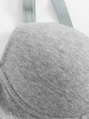 Grey Comfy Cotton Bra+Panty